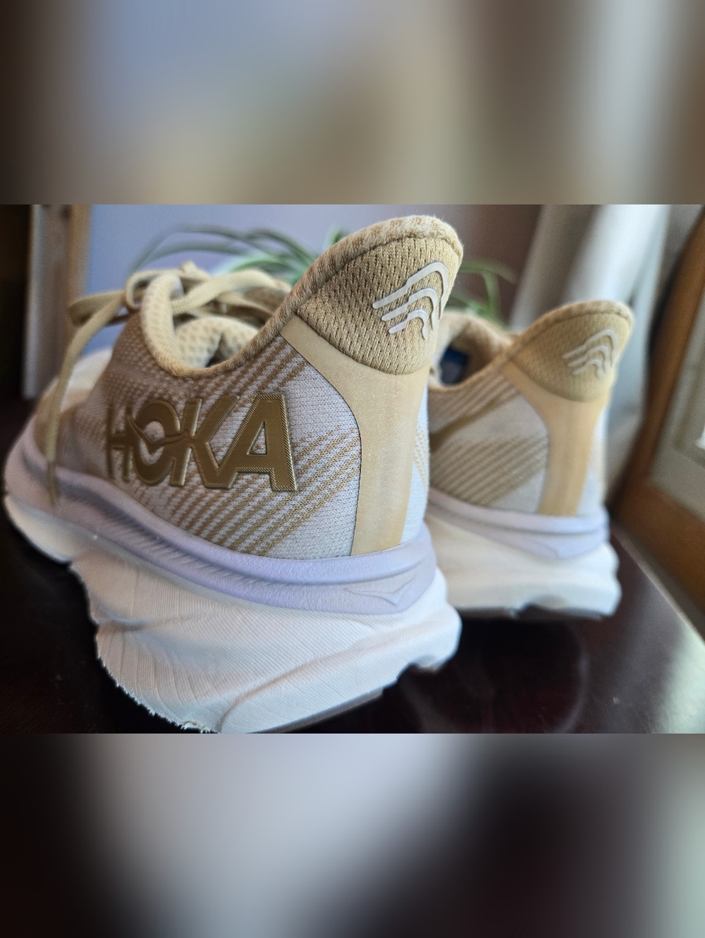 Hoka Clifton 9 Running Shoes | White / Holiday Flock (WHF) | Men’s 9D - Picture 10 of 11